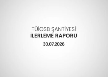 TÜİOSB Temmuz Ayı Altyapı Çalışmaları İlerleme Raporu Yayımlandı